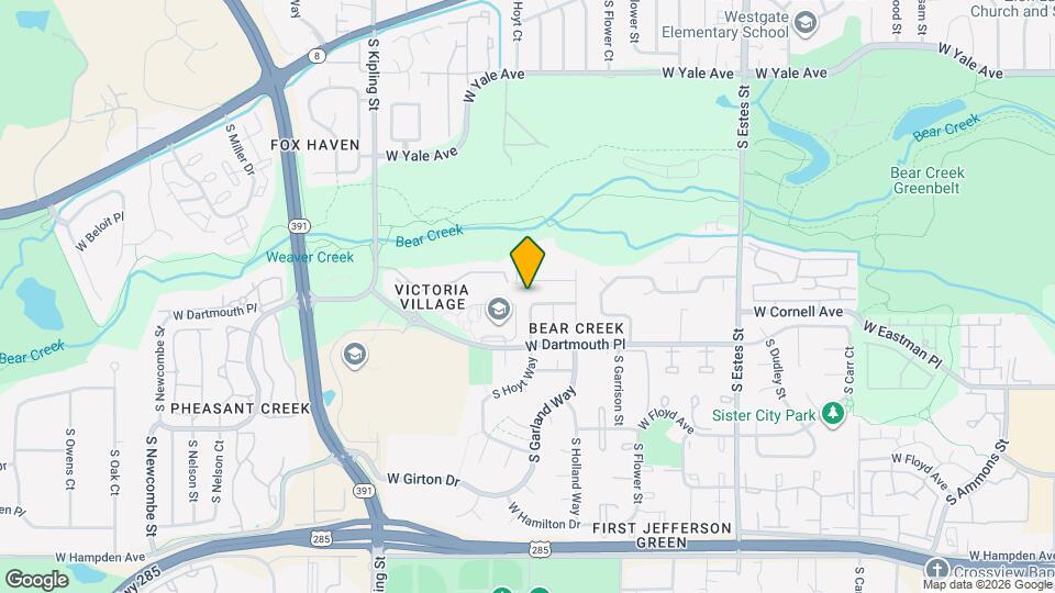 9493 W Columbia Pl Map and Location Details