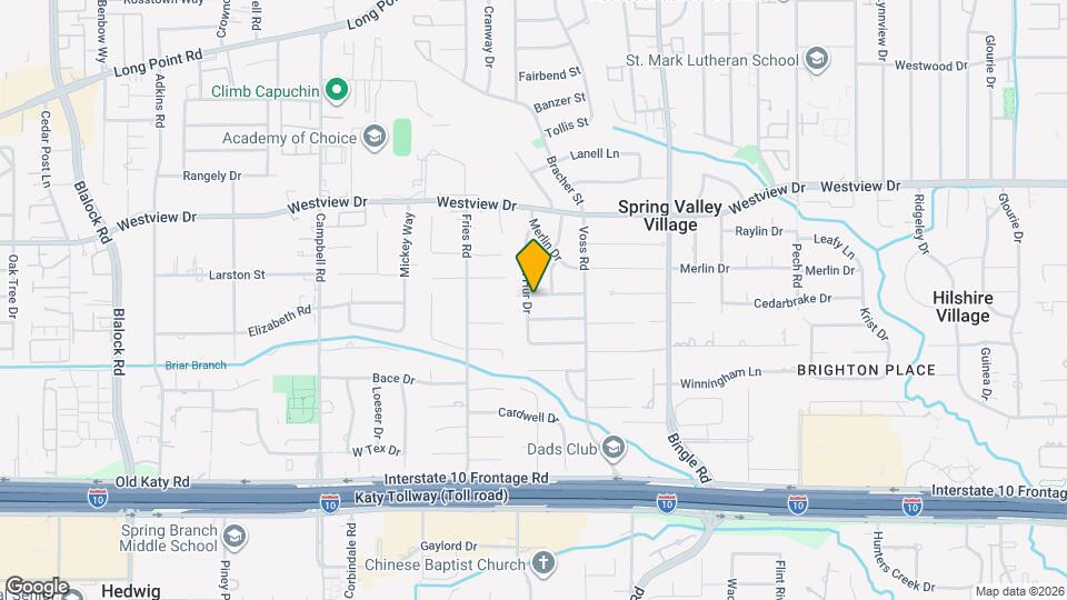 8825 Cedarbrake Dr Map and Location Details