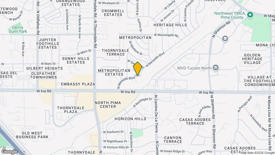 7282 N Meredith Blvd Map and Location Details