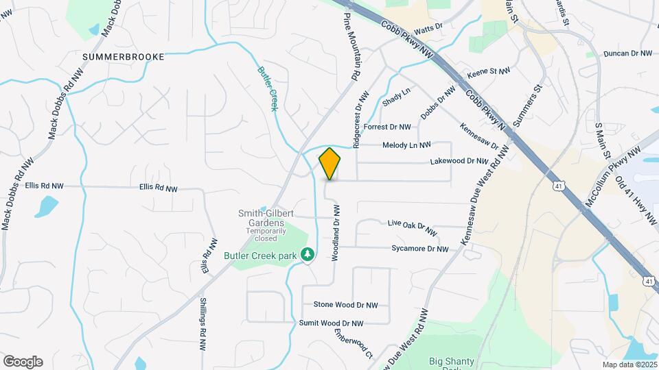 2603 Woodland Dr NW Map and Location Details