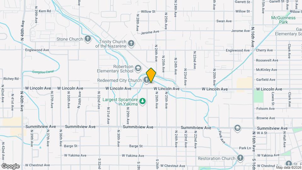 2605 W Lincoln Ave Map and Location Details