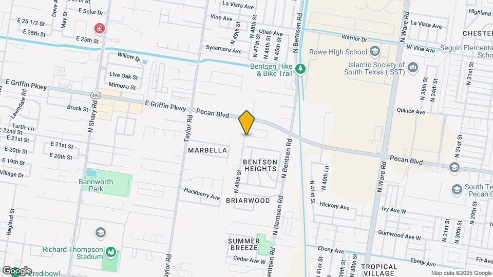 4729 Magnolia Ave Map and Location Details