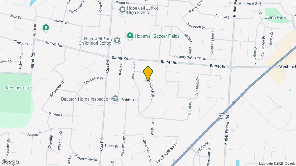 8505 Goldfinch Way Map and Location Details