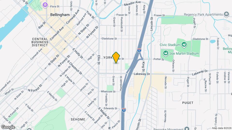 1330 Grant St Map and Location Details