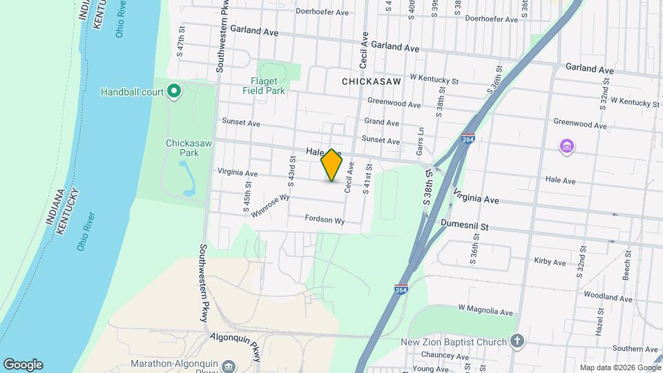 4136 Virginia Ave Map and Location Details