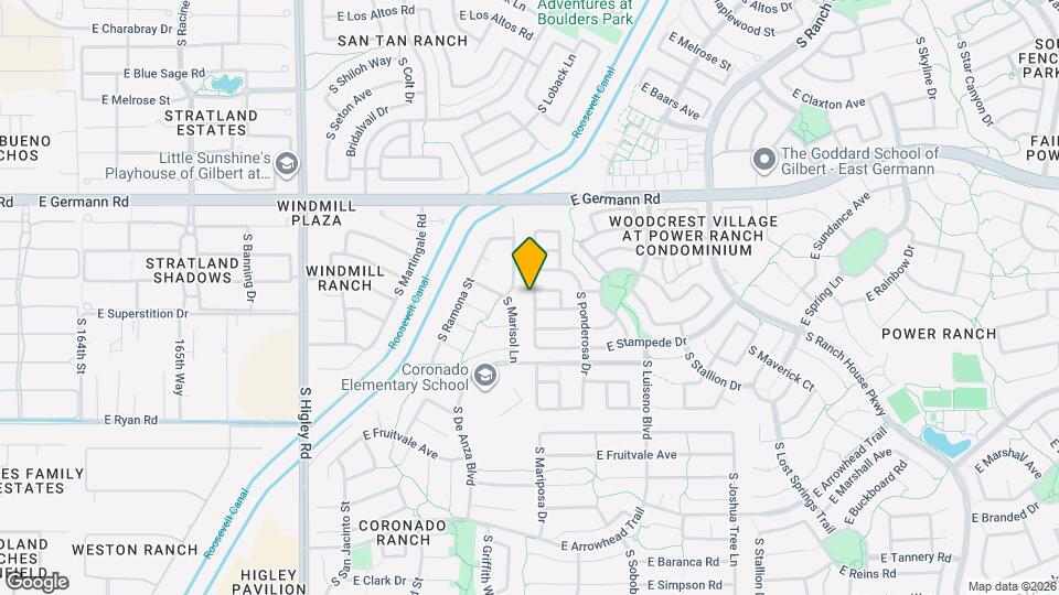 4188 S Mariposa Dr Map and Location Details