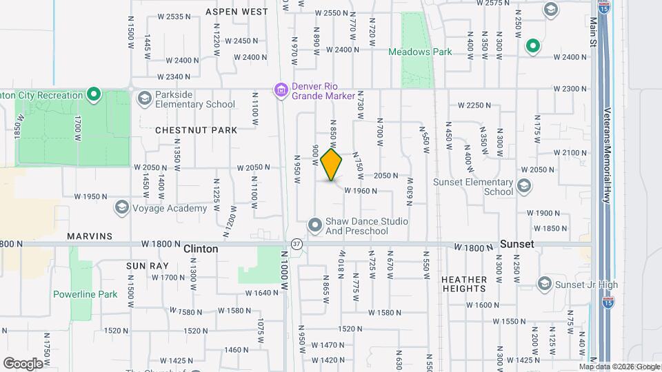 859 W 2005 N Mapa y Detalles de la Ubicación