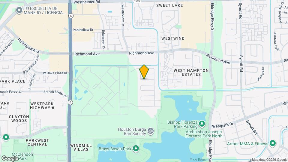 13835 Aspen Hollow Ln Mapa y Detalles de la Ubicación