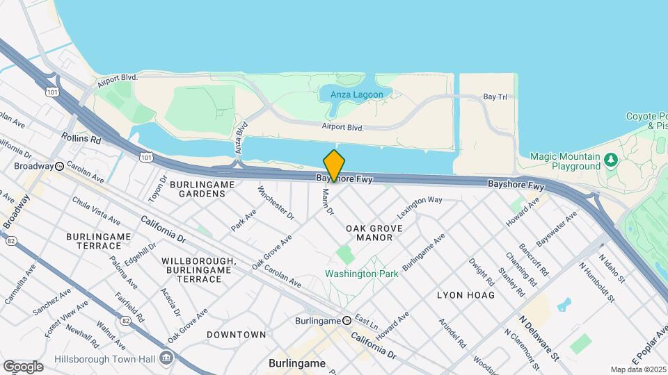617 Rollins Rd Mapa y Detalles de la Ubicación