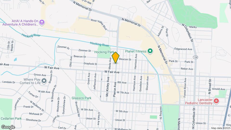 923 Pierce Ave Map and Location Details