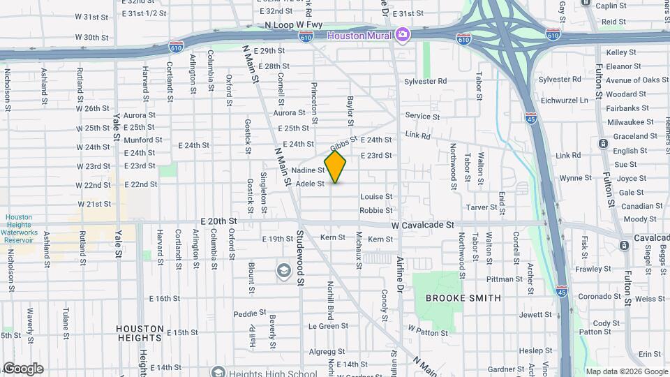 1033 Adele St Map and Location Details