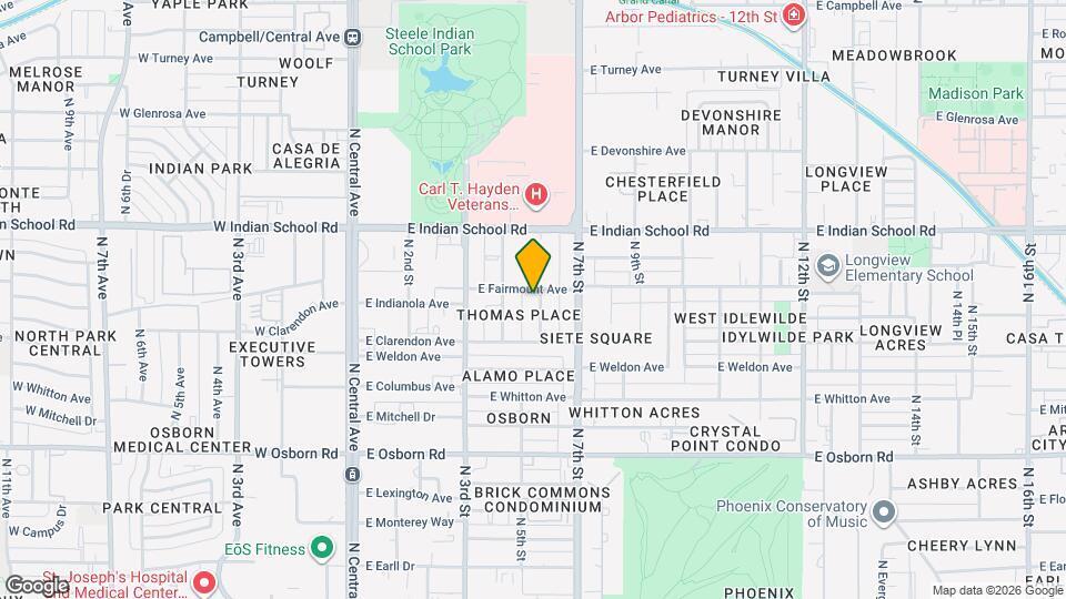 3838 N 6th St Map and Location Details