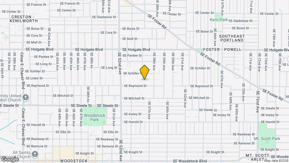 5612 SE Liebe St Map and Location Details