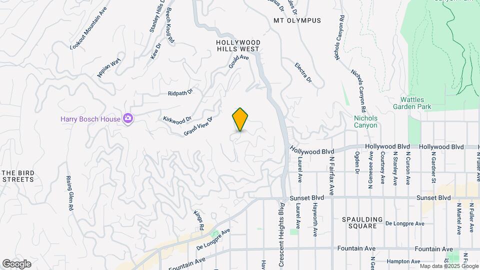 1765 N Crescent Heights Blvd Map and Location Details