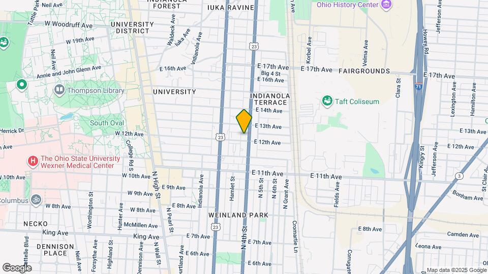 1641 N 4th St Map and Location Details
