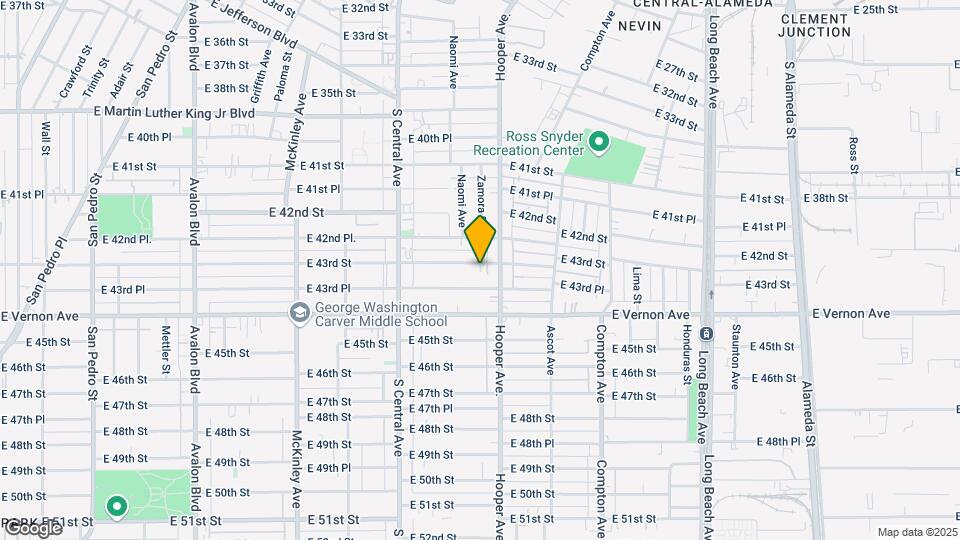 1236 E 43rd St Map and Location Details
