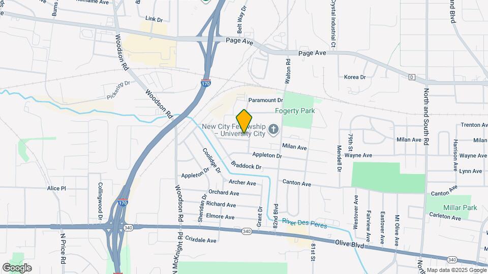 8311 Seville Ave Map and Location Details