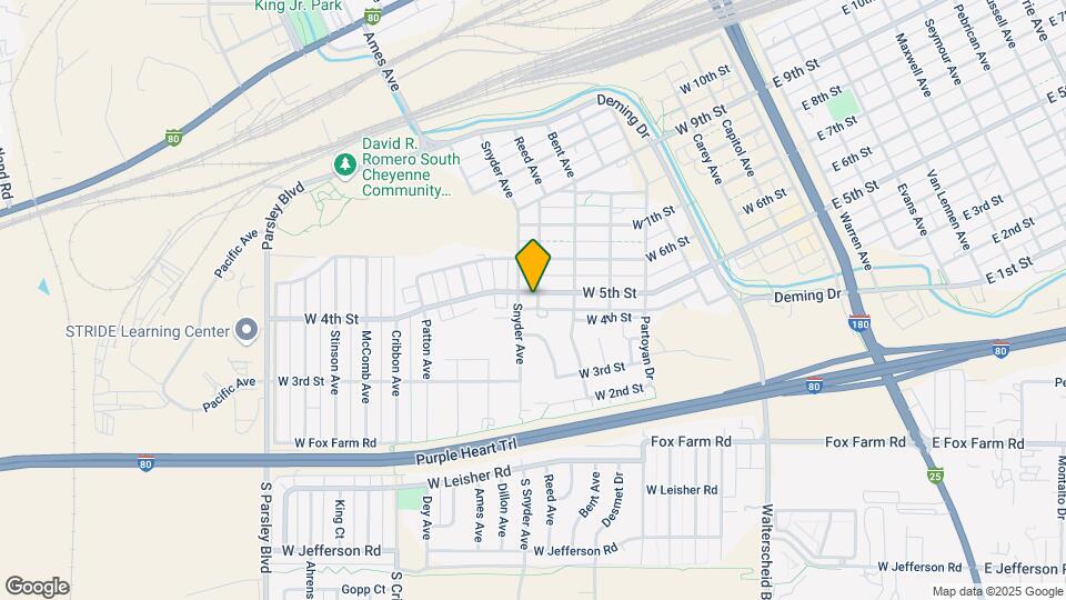 801 W 5th St Map and Location Details