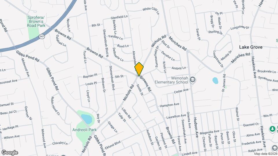 308 Browns Rd Map and Location Details