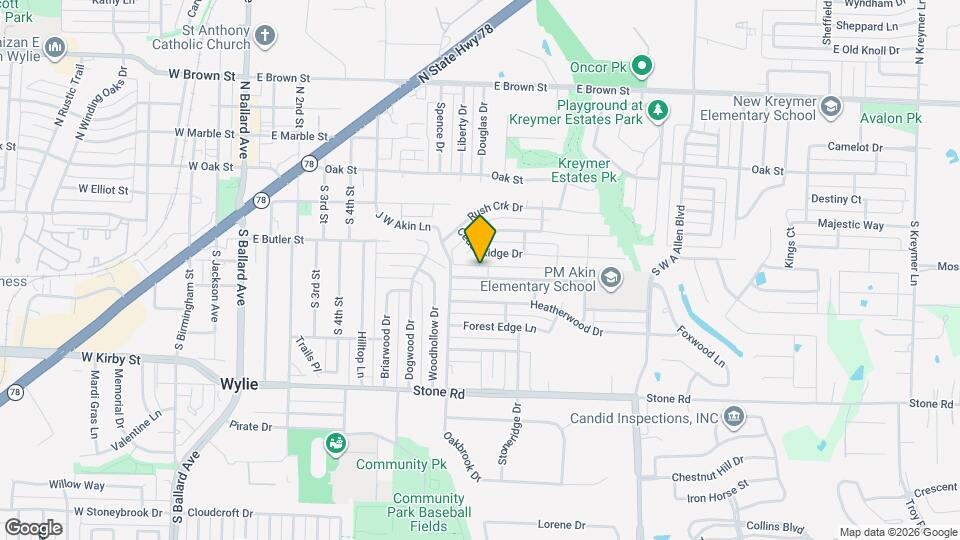 809 Foxwood Ln Map and Location Details