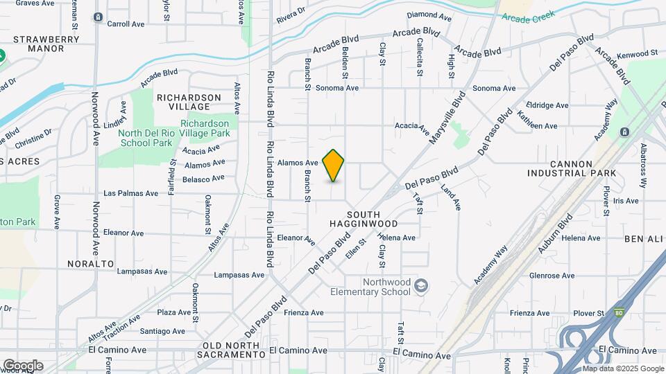 1053 Las Palmas Ave Map and Location Details