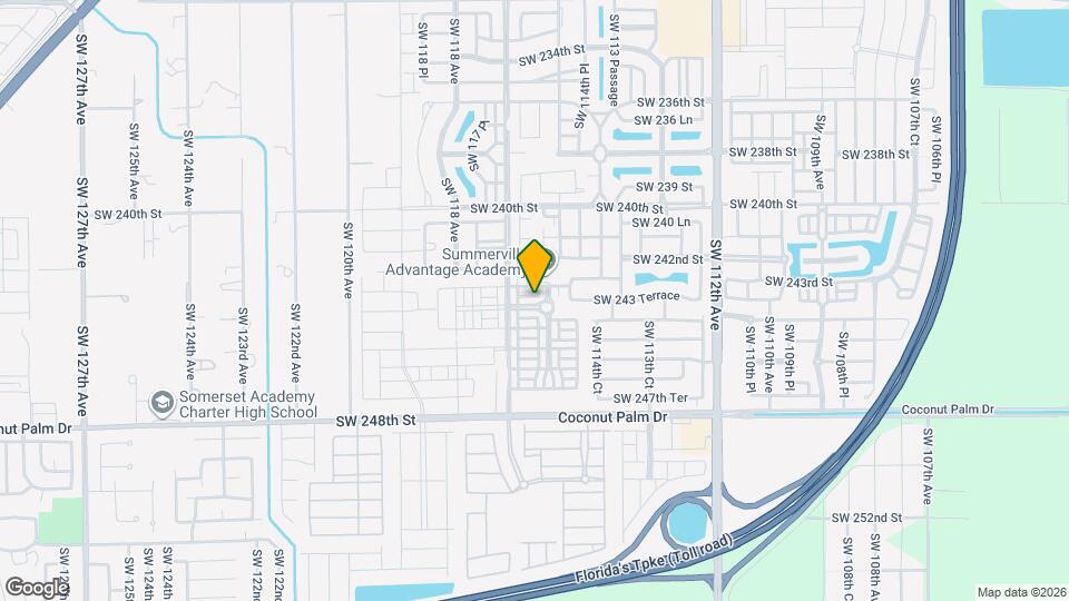 11581 SW 244th St Map and Location Details