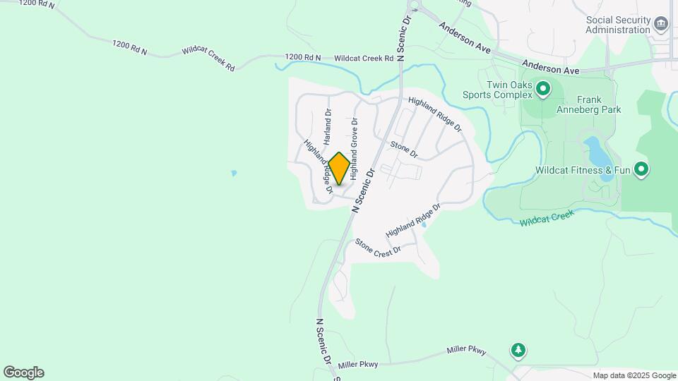 205 Highland Grove Dr Map and Location Details