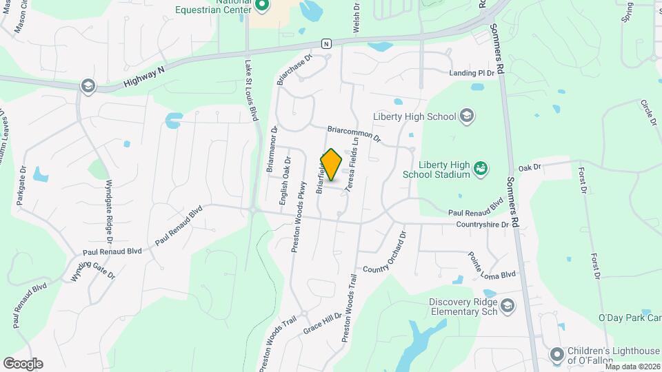 2005 Briarridge Dr Mapa y Detalles de la Ubicación