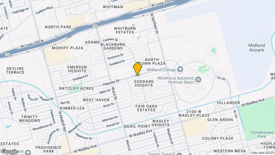 2501 Haynes Ave Map and Location Details