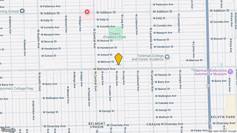 5422 W Belmont Ave Map and Location Details