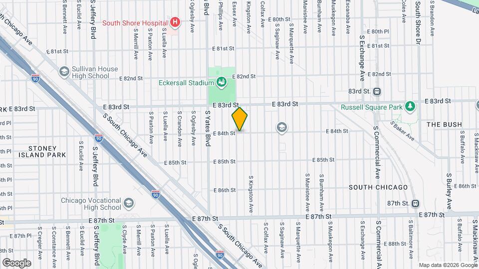 2501 E 84th St, Unit 1E Map and Location Details
