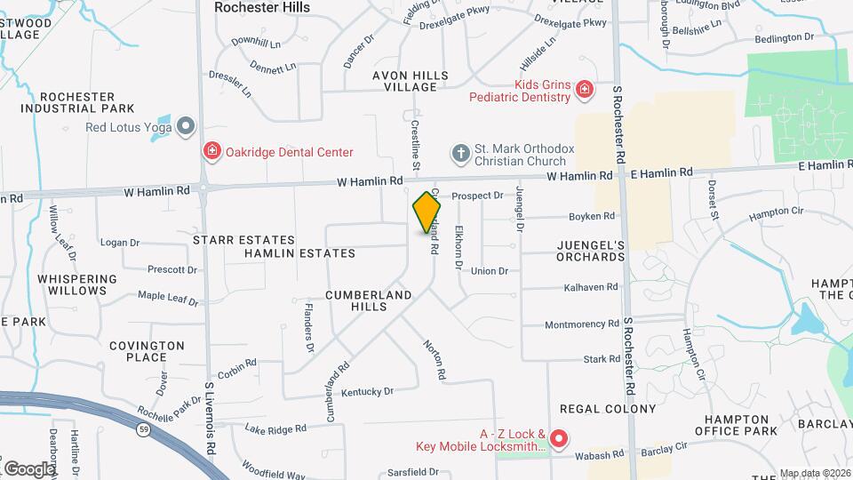 2090 Cumberland Rd Map and Location Details