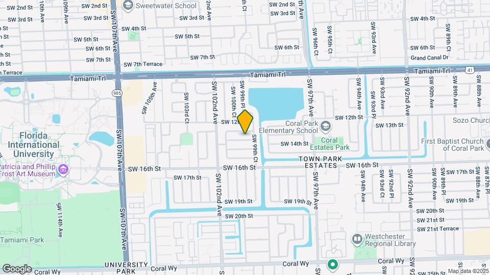9981 SW 13th Terrace Map and Location Details