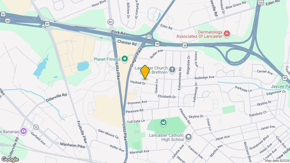 100 Haskell Dr Map and Location Details