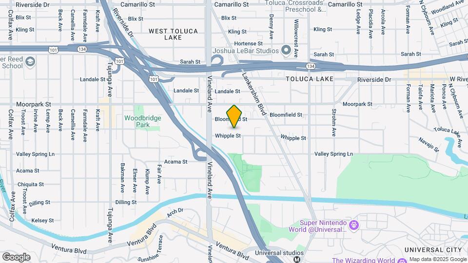 10921 Whipple St Map and Location Details