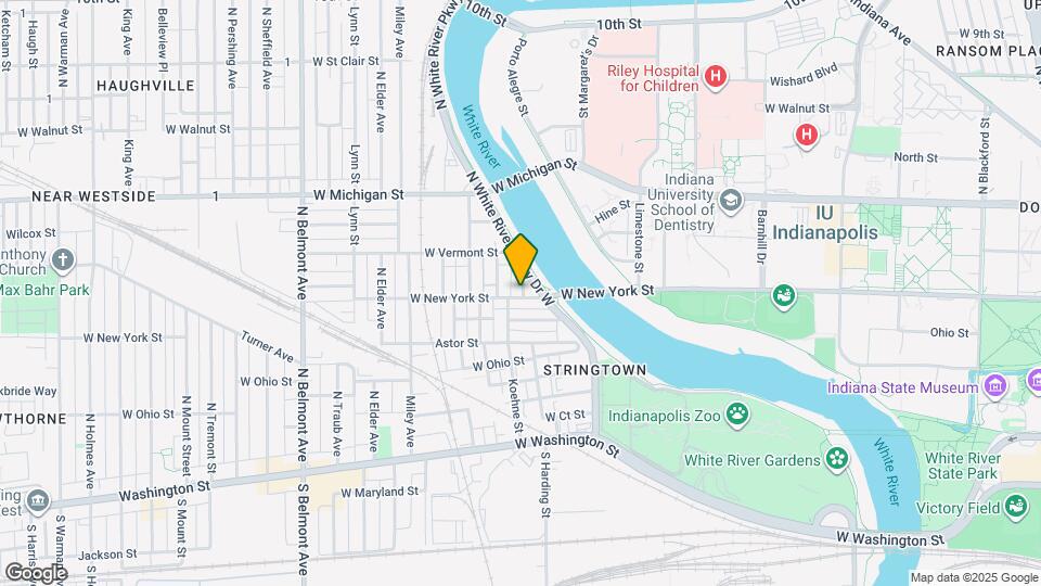 1538 W New York St Map and Location Details