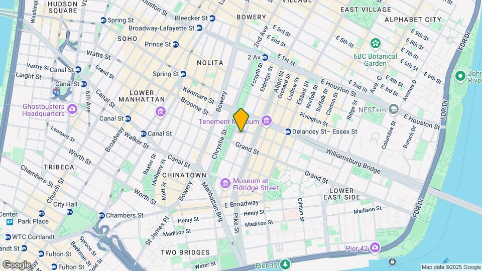 111 Eldridge St Mapa y Detalles de la Ubicación