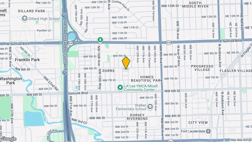 1332 NW 7th Pl Map and Location Details