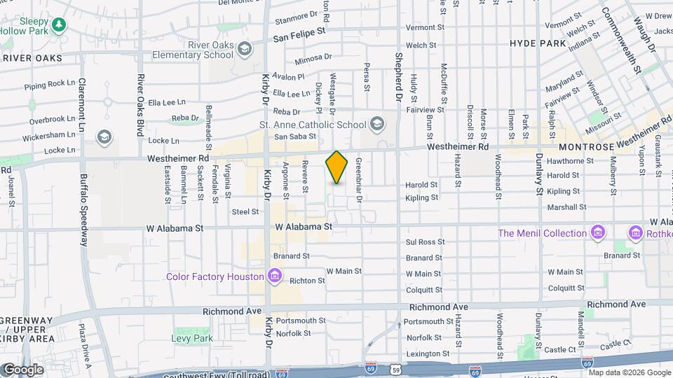 2703 Westgate Dr Mapa y Detalles de la Ubicación