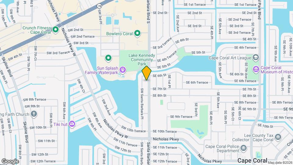 616 Santa Barbara Blvd S Map and Location Details