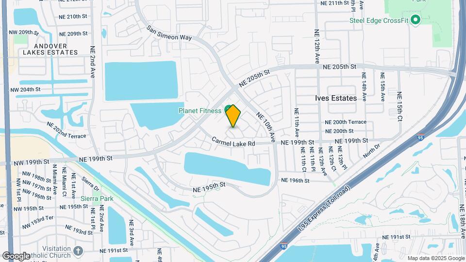 805 NE 199th St Map and Location Details