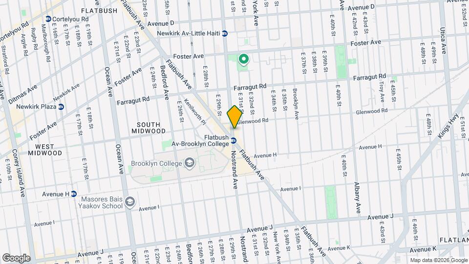 2131 Nostrand Ave Map and Location Details