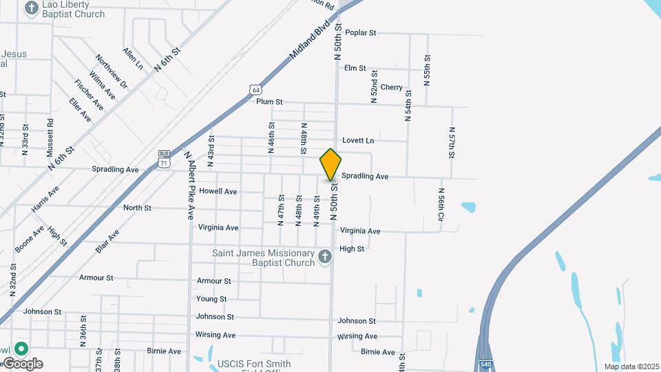 3619 N 50th St Map and Location Details