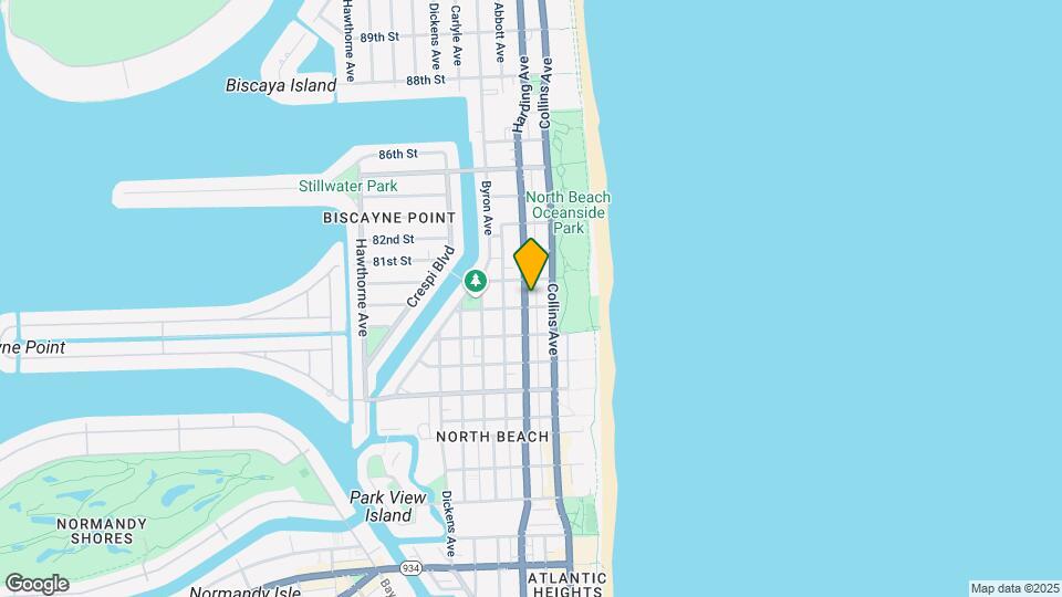 8011 Harding Ave Map and Location Details