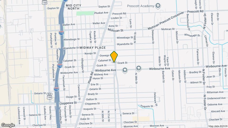 3285 Ozark St Map and Location Details