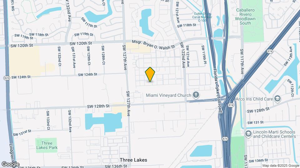 12433 SW 125th Terrace Map and Location Details