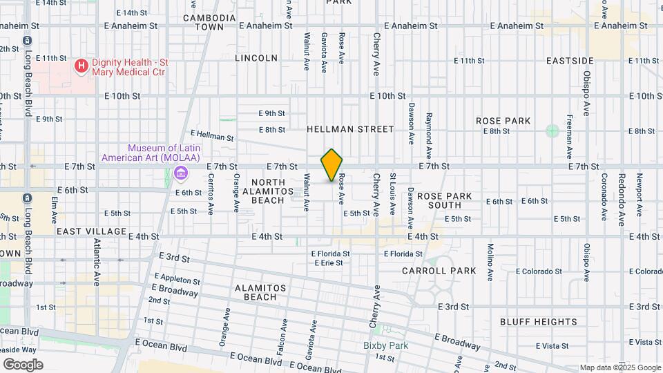 1720 E 6th St Mapa y Detalles de la Ubicación