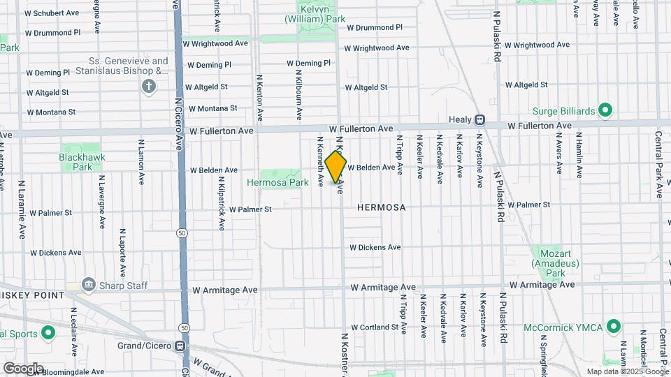 2226 N Kostner Ave Map and Location Details