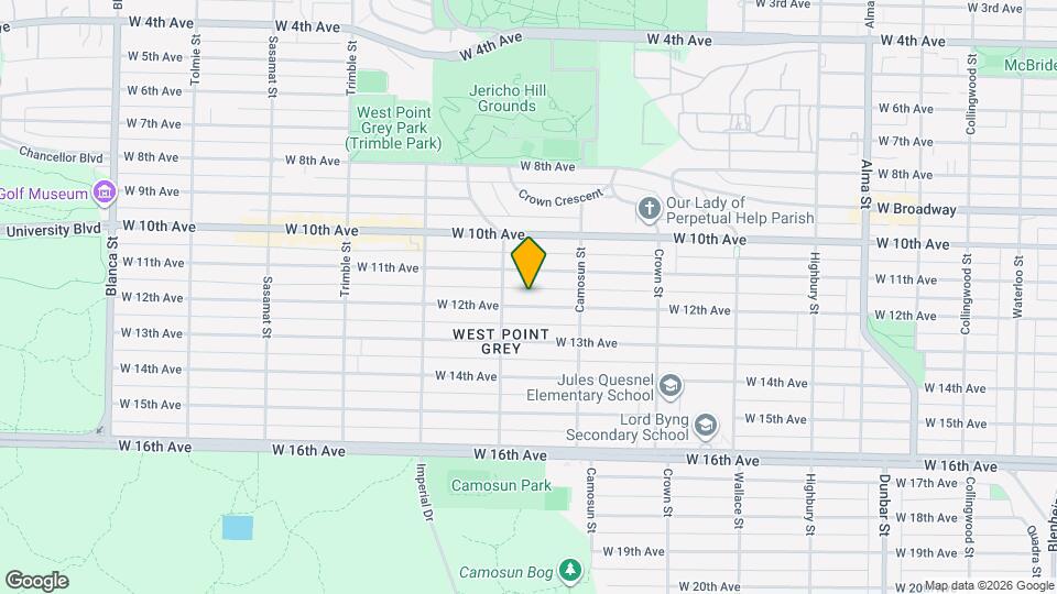 4167 W 12th Ave Map and Location Details