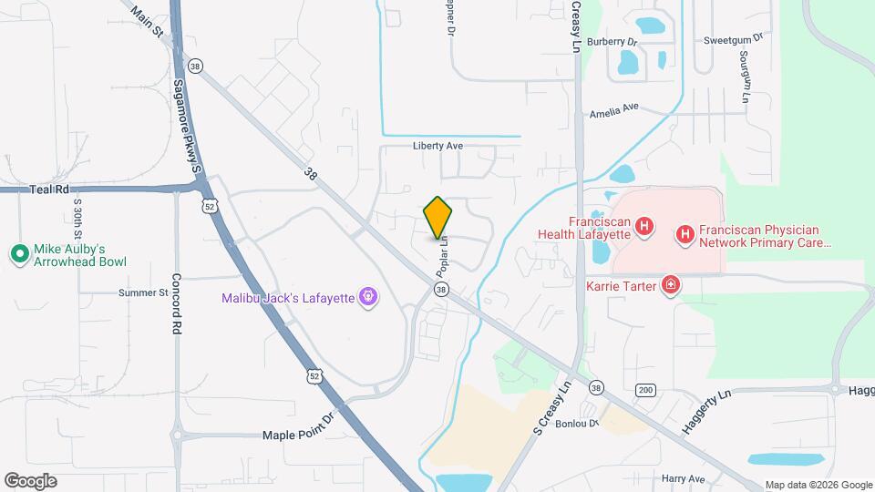 2454 Poplar Ln Map and Location Details